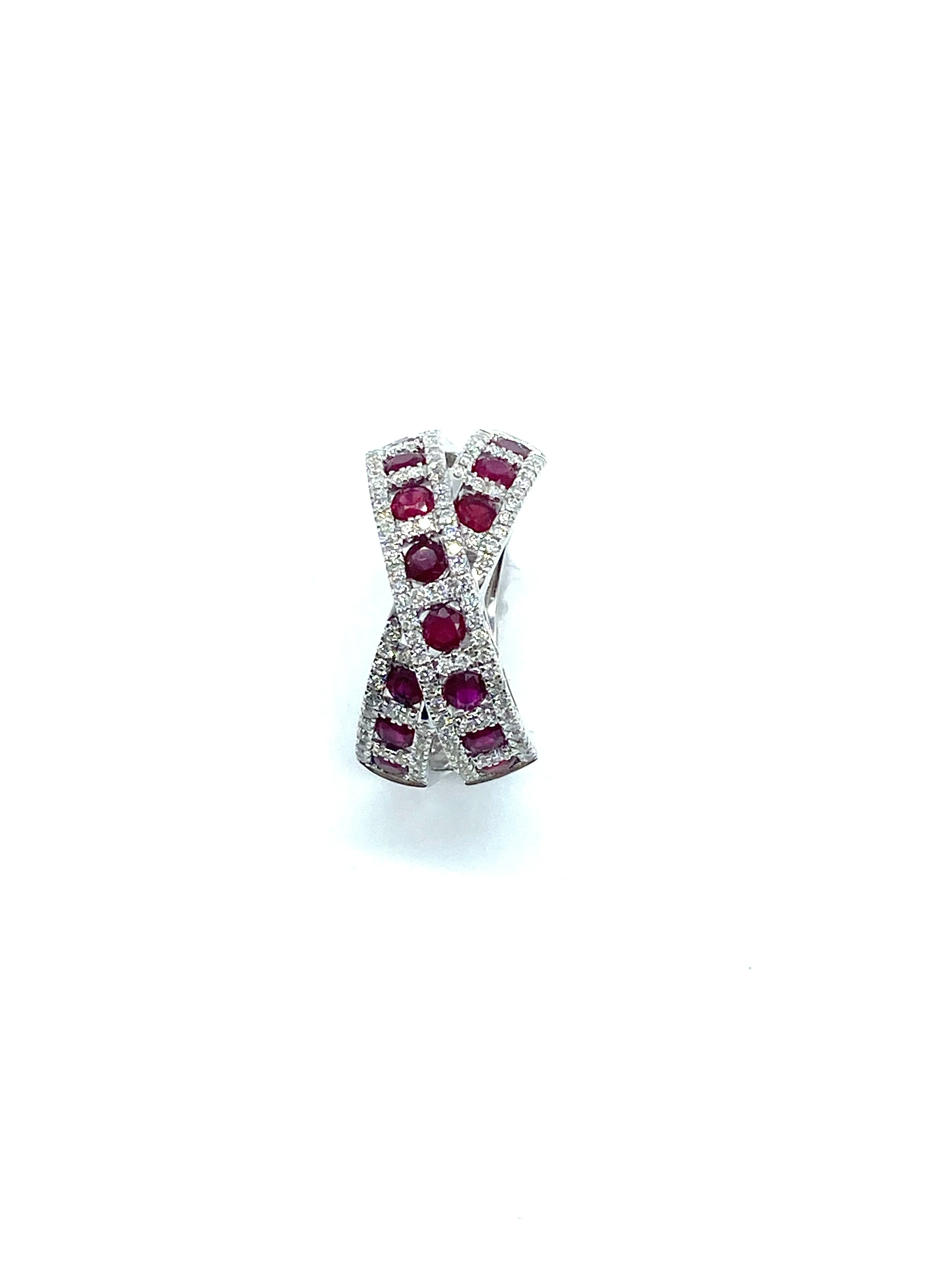 Ruby Crossover Ring