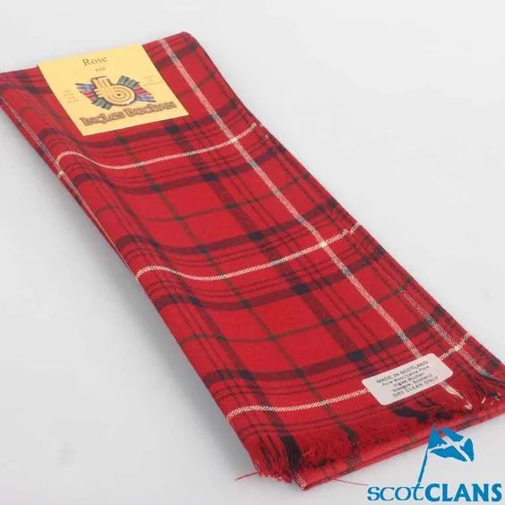 Scarf in Rose Red Modern Tartan