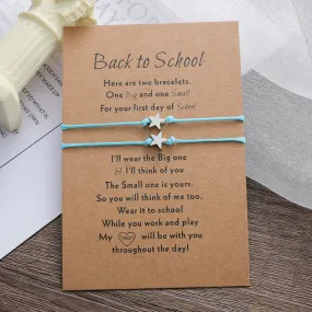 School Season Star Card Bracelet Personality