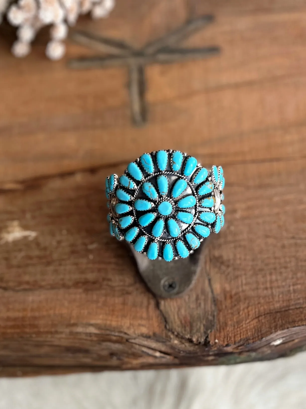 Tala Navajo Turquoise Sterling Silver Cuff Bracelet