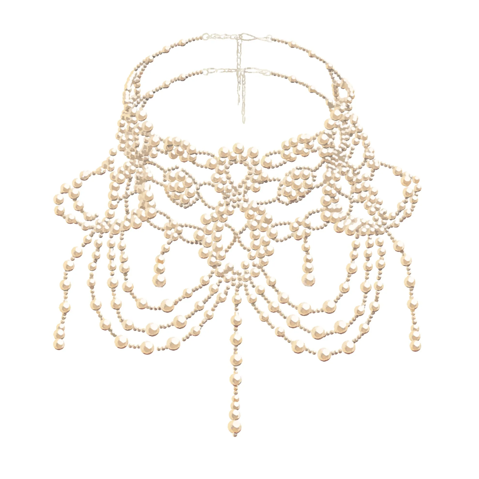 Victorian Holiday Pearl Choker