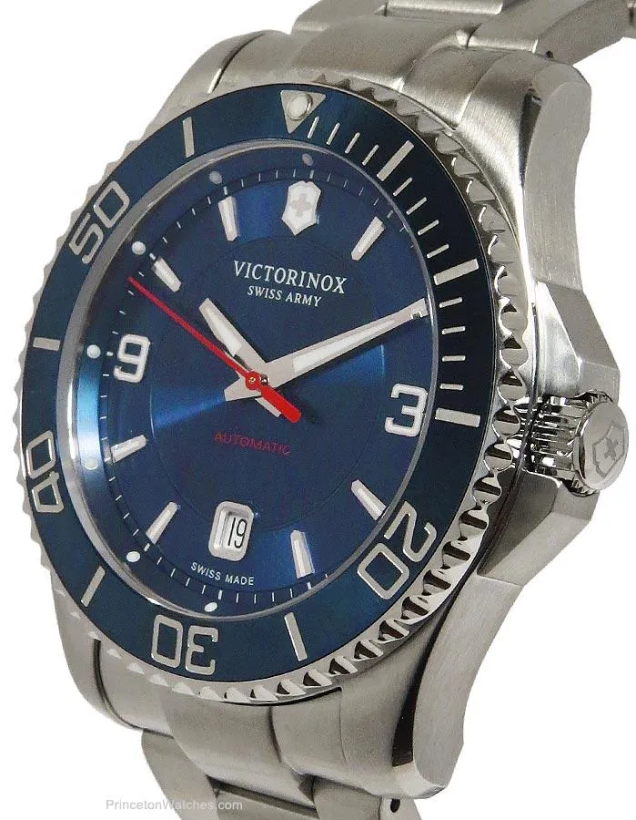 Victorinox Swiss Army Mens Maverick Watch - Stainless - Bracelet - Blue Dial