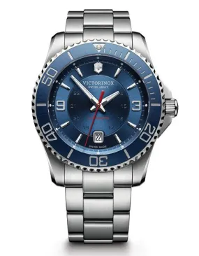 Victorinox Swiss Army Mens Maverick Watch - Stainless - Bracelet - Blue Dial