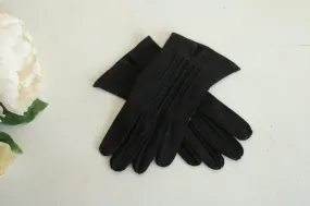 Vintage 1960s Dawnelle Black Gloves