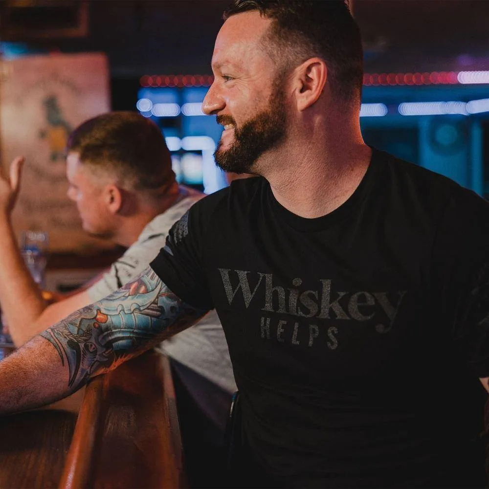 Whiskey Helps™ T-Shirt - Black