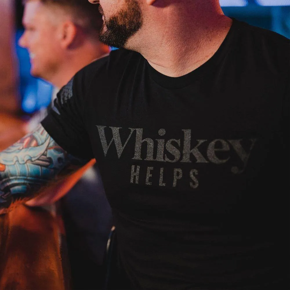 Whiskey Helps™ T-Shirt - Black